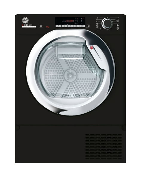 Hoover 31900531 H300 PRO 7kg Fully Integrated Heat Pump Condenser Dryer A+ Black 