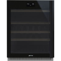 Smeg 60cm Dolce Stil Novo U/C Wine Cooler with LH Hinge Eclipse