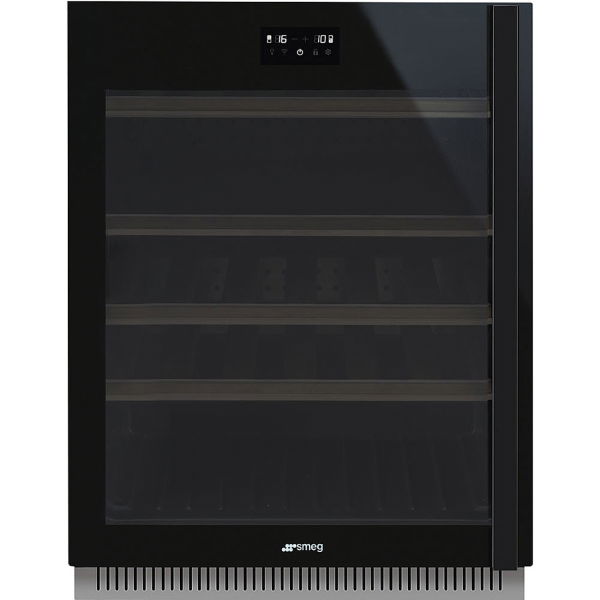 Smeg 60cm Dolce Stil Novo U/C Wine Cooler with LH Hinge Eclipse