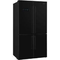 Smeg 92cm Four Door Fridge Freezer Black