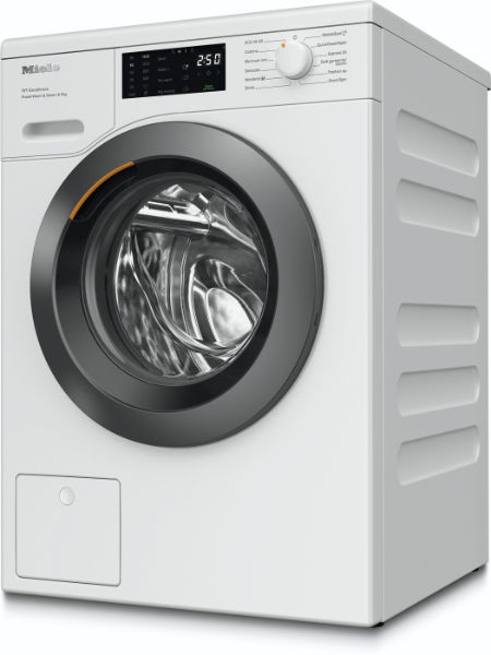 Miele 9kg Washing Machine 1400rpm Freestanding White, Graphite door