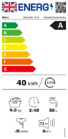 Miele 9kg Washing Machine 1400rpm Freestanding White, Graphite door