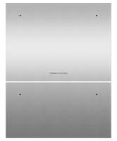 Fisher & Paykel 82851 Stainless Steel Door Panels only for Integrated Double DishDrawer - Order handle separately