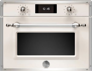 Bertazzoni Heritage Series TFT 45cm Combi-Microwave Oven Ivory/Chrome