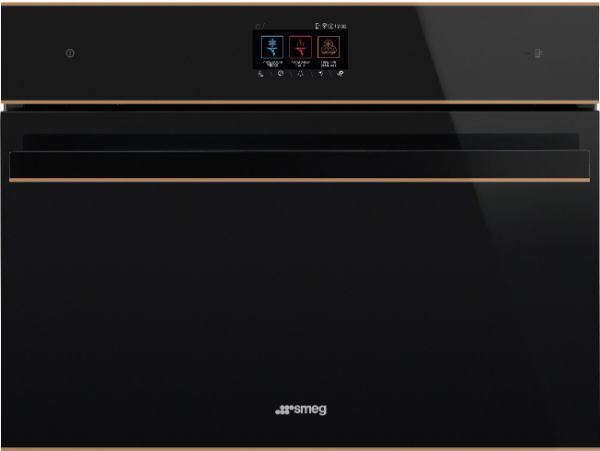Smeg 45cm Dolce Stil Novo Blast Chiller in Black Glass